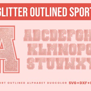 Modern Varsity Glitter Font, Font SVG, Baseball font, Varsity Jacket, Modern Art font, Varsity Font Svg, Glitter Font, Glitter Cursive Font