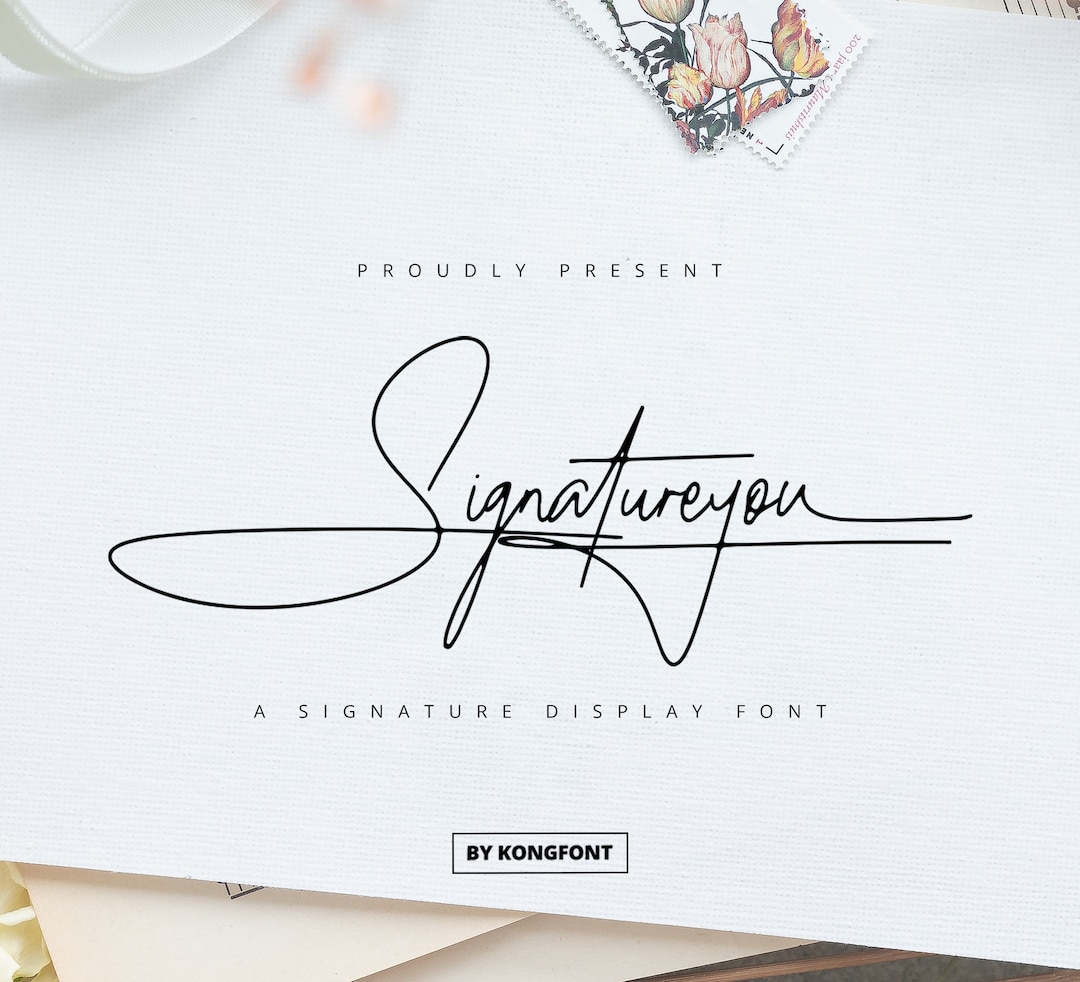 Modern Font, Signature Font, Script Font, Elegant Font, Font Design ...