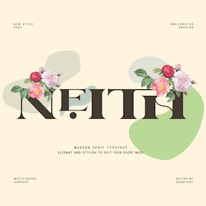 Neith Serif Font, Classy Modern Design (TTF, OTF, WOFF)