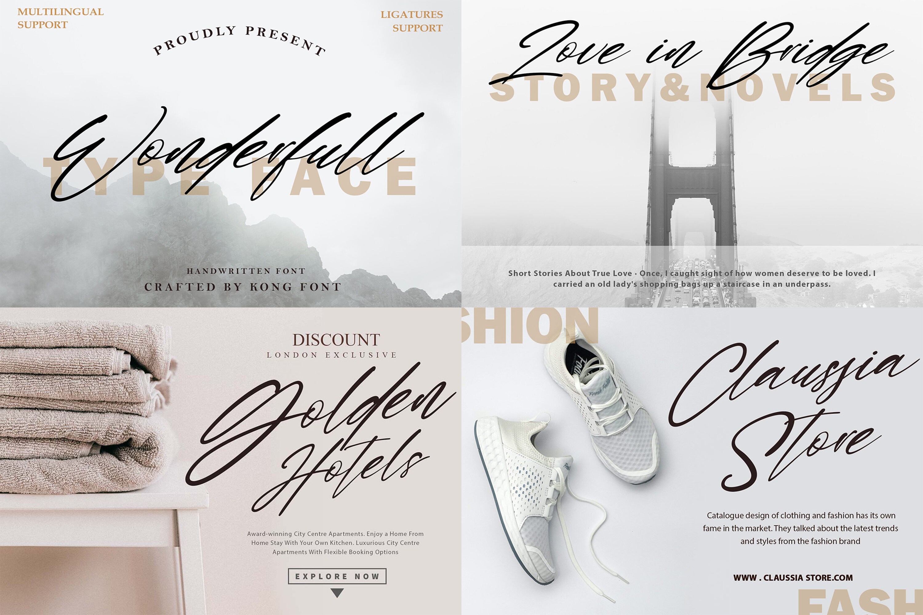 Modern Cursive Font Bundle, Modern Cursive, Cursive Font, Bundle Font ...