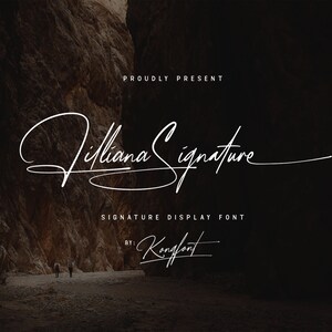 Modern Font, Script Font, High Quality Font, Signature Font - Chic Handwritten Script Font Lilliana Signature for Logos and Stationery