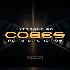 Modern Fonts, Futuristic Font, Display Typeface, Unique Font - Create Impact with Modern Futuristic Font Cobes Sleek and Stylish Typeface