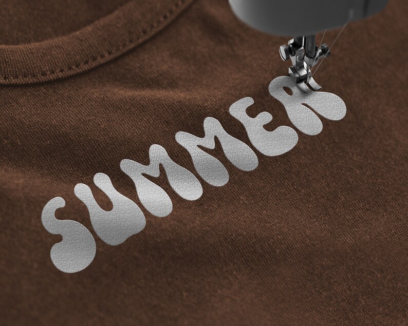 Modern Embroidery Font, Commercial Fonts, Font, Embroidery Font, Modern