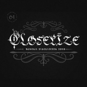 Modern Font, Display Font, Bold Typeface, High Quality Font - Modern Closerize Display Font Bold and Clean Typeface for Professional Designs