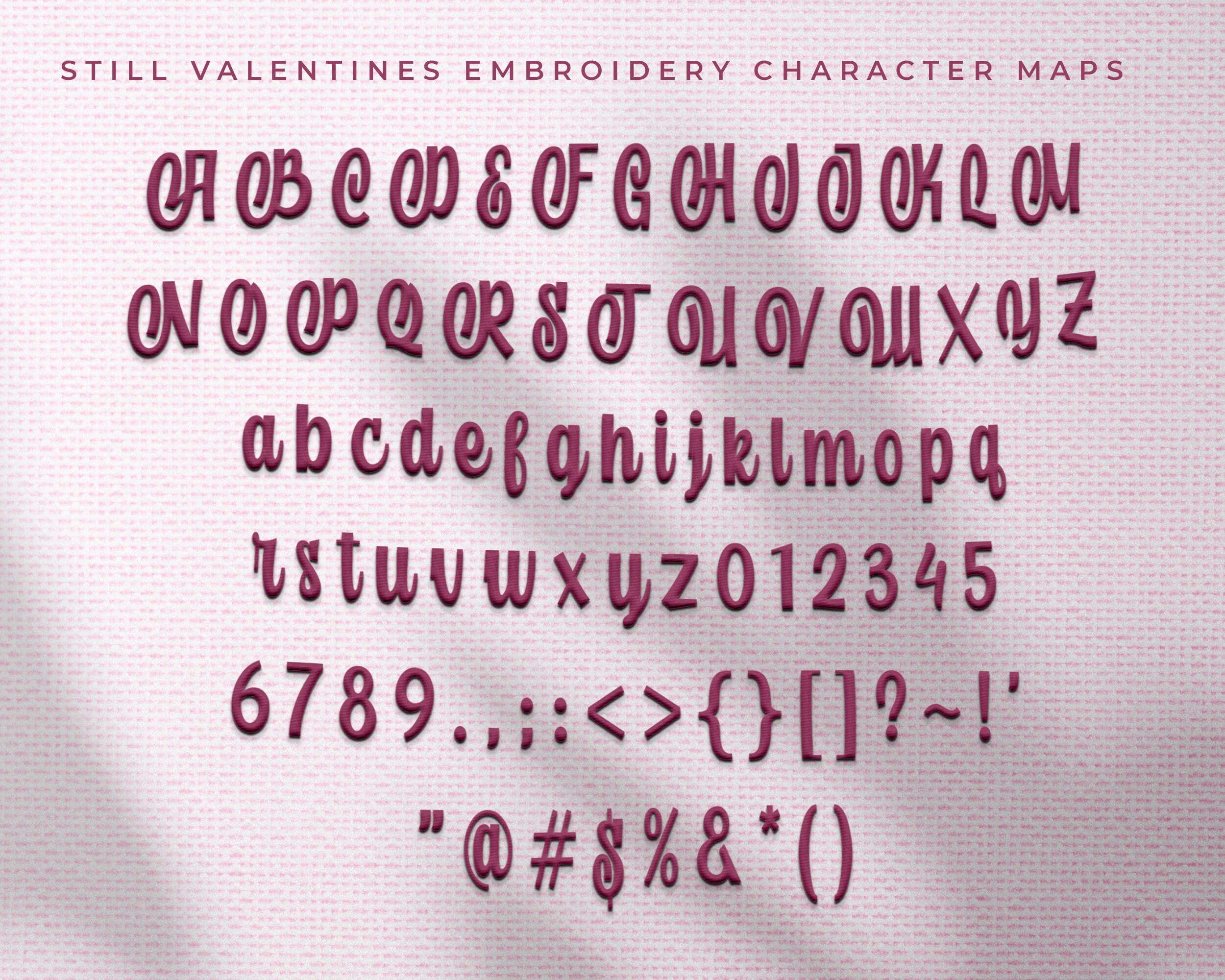 Modern Embroidery Font Bundle, Valentine Font, Modern Font, Commercial