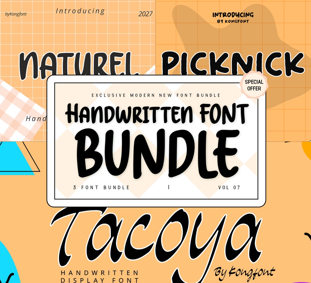 Modern Handwritten Font Bundle Vol 1 Beautiful and Versatile Collection ...