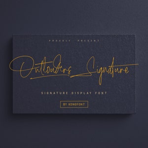 Modern Fot, Script Font, Stylish Font, Script Typeface - Elegant Handwritten Script Font Outlouders Signature for Branding and Invitations