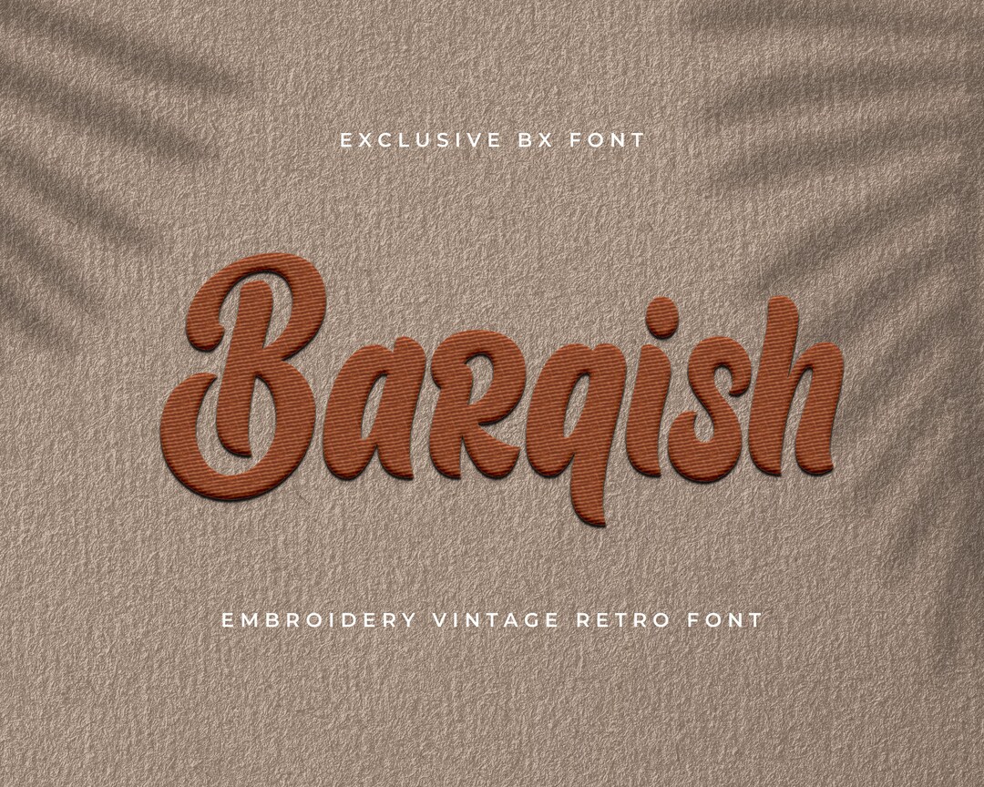 Modern Embroidery Font Font Embroidery Font Modern Font Etsy