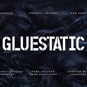 Modern Font, Elegant Serif, Professional Font – Clean Sans Serif Font Gluestatic for UI, Logos & Tech Brands