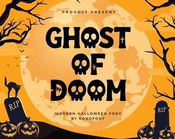Ghost of Doom Font: Modern Display Font for Metal Bands