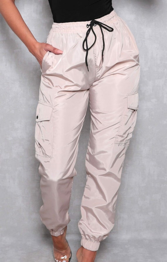 Stone Cuffed Cargo Trousers Trousers Femme Luxe UK Etsy Canada
