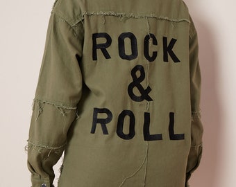 Justyouroutfit Rock And Roll Denim Jacket