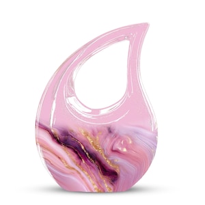 Pink Cremation Urn for Ashes – Adult Memorial Urn with Elegant Marble Design
Purple Funeral Urn for Human Ashes – Decorative Pink and Silver Keepsake
Large Cremation Urn for Adults – Elegant Pink and Purple Ashes Holder
