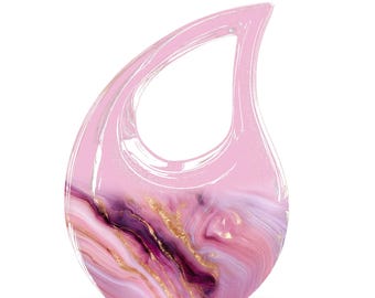 Personalized Pink Cremation Urn for Ashes - Funeral Urn for Human Ashes - Sympathy Gift - Custom Urn - Urn for Human Remains - Adult Urn