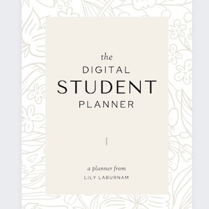 Student  digital planner/journal/notebook for university studies/homework