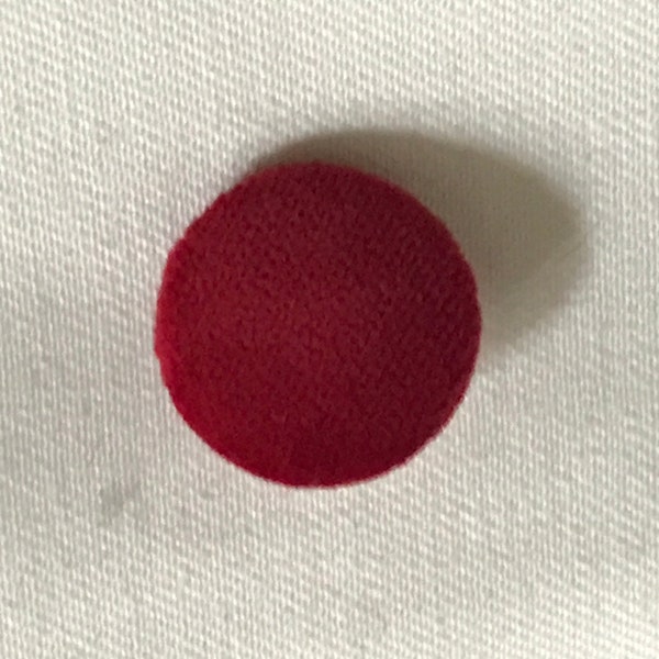 Knopf Rot Samt Button Red Velvet
