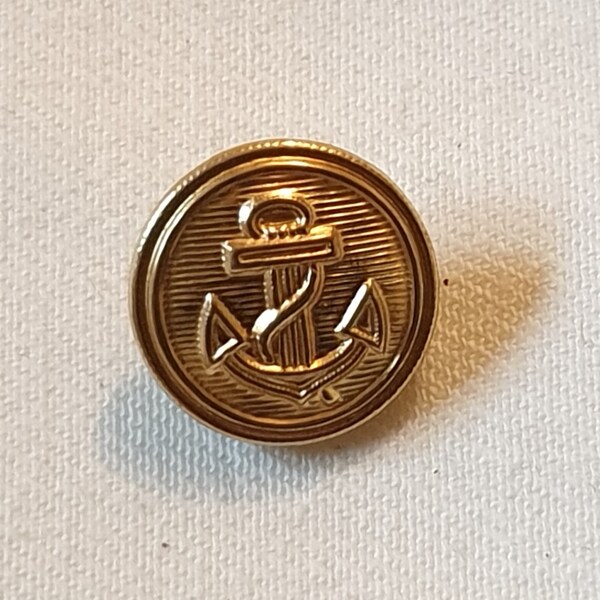 Knopf Gold Metall Anchor Button Gold Metal Anker