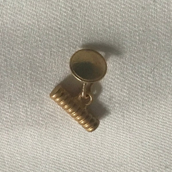 Knopf Gold Metall Manschettenknopf Button Gold Metal Cufflink