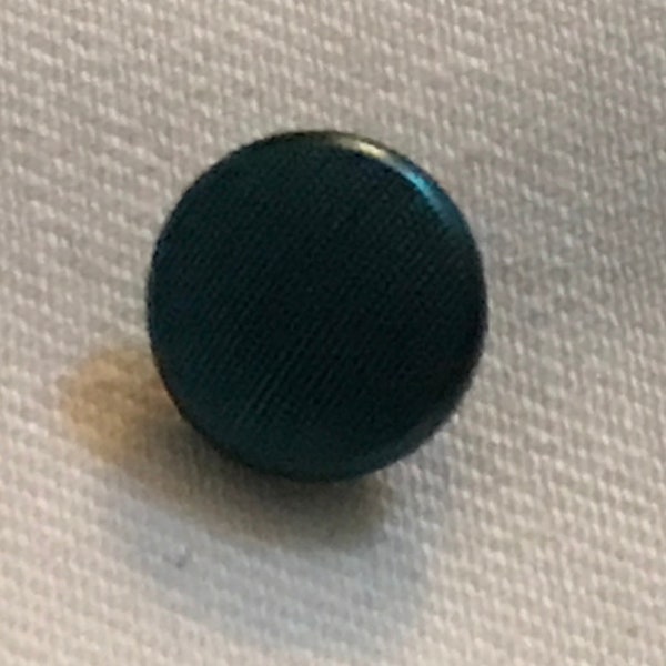 Knopf Dunkeltuerkis Plastik Glass Button Turquoise Plastic