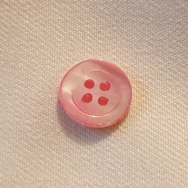 Knopf Rosa Perlmutt Button Pink Mother Of Pearl