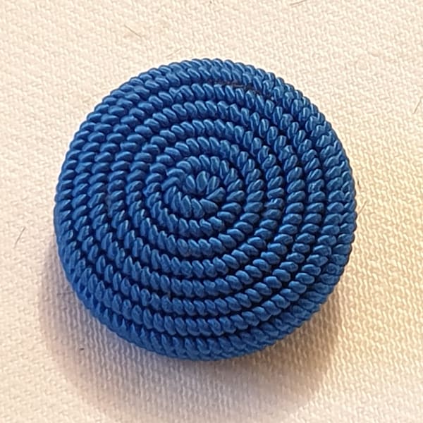 Knopf Blau Posamenten Royalblue Handmade Button Blue Royal Blau Posaments