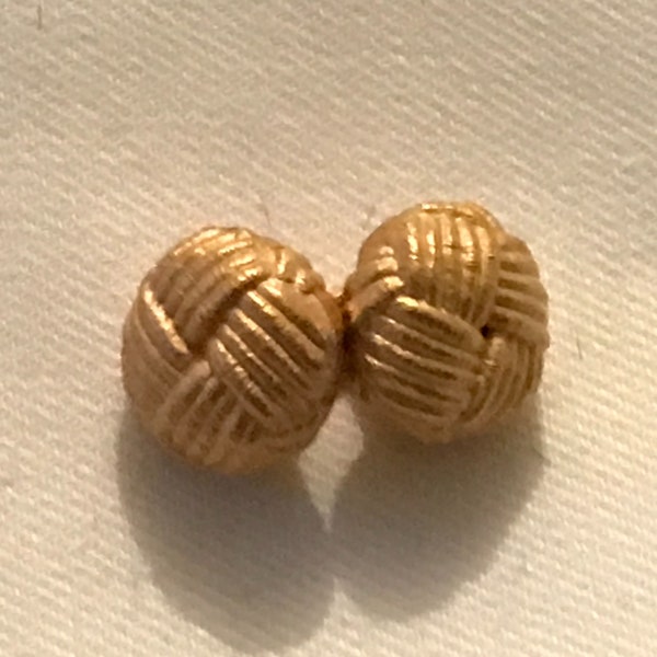 Knopf Gold Doppelknopf Manschettenknopf Button Gold Double Button Cufflink