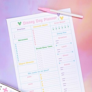 The Parks Day Planner | Ultimate Printable Planner |  Magical Mickey Mouse Style