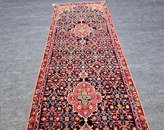 Monumental Hand-Knotted Wool Tribal Runner, Vintage Anatolian Carpet, 33 Ft Extra Long Hallway Rug