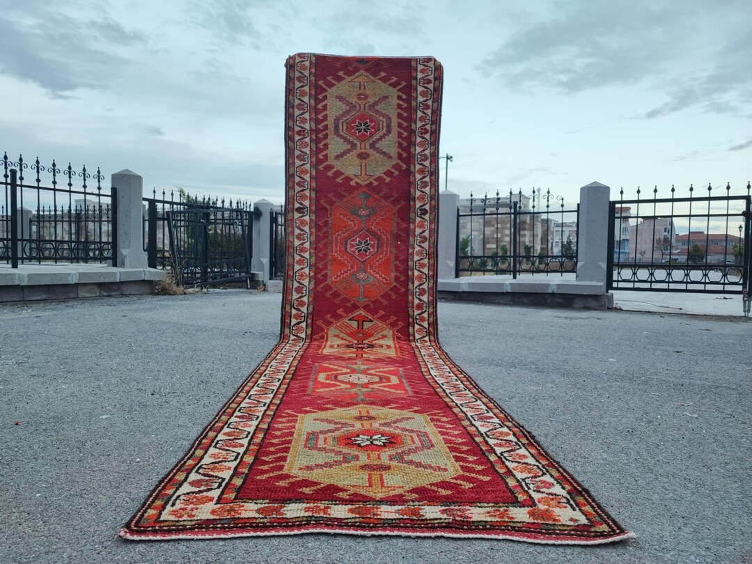 13 Foot Extra Long Runner Rugs for Hallway Rug 2x13 Ft Turkish Wool Rug ...