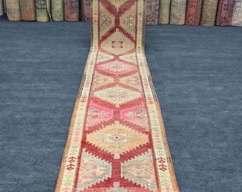 2x13 ヴィンテージ トルコ製ランナーラグ：2x12'6