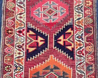 Vintage Persian-Style Runner Rug Boho Geometric Hallway Carpet Narrow Stair & Corridor Floor Covering