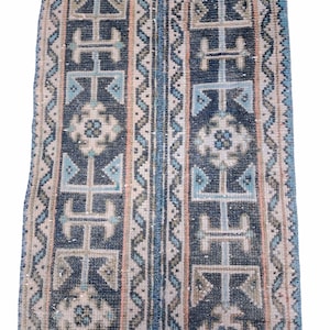 Vintage Teppichläufer: Geometrischer Persisch-Inpirierter Flurteppich (6x50cm)