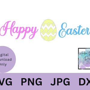 Easter Celebration Banner SVG - Happy Easter Design for Crafts and Gifts