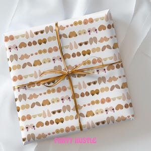 Booby gift wrap Sheet 17x24 | Funny Hen Party Wrapping Paper | Hilarious Gag Gift for Bachelorette Birthday or Bridal Shower