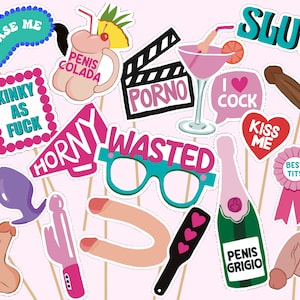 Printable hen party Photo Booth props | Fun Printable Bachelorette Party Props | humours Hen's Night Photo Booth Props | Instant download