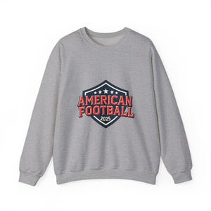 2025 American Football Sweatshirt: Sporty Unisex Crewneck
