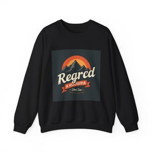 Mountain Sunset Sweatshirt: Cozy Crewneck for Hiking & Travel