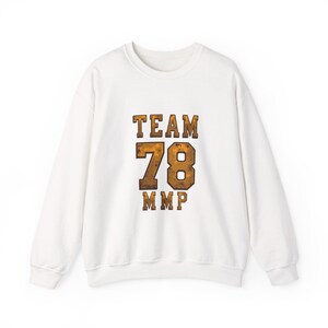 Vintage Team 78 Crewneck Sweatshirt: Unisex Cotton-Blend Cozy Pullover