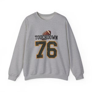 Touchdown Crewneck Sweatshirt: Game Day Football Fan Apparel