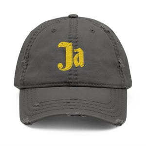 Distressed Embroidered Dad Hat: Vintage Style Cotton Twill Cap