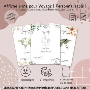 Affiche Voyage de Noces | Aidez-Nous à Boucler nos Valises | Urne Mariage | Cadeaux Mariés | Affiche ou Carte | Téléchargement Numérique