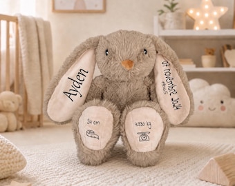 KDO MAGIC - Doudou personnalisé - Personnalisable avec Un prénom - Peluche personnalisée - Cadeau Naissance, garçon, Fille, bébé, Anniversaire (Ours Rose, Girafe KDO MAGIC - Doudou personnalisé - Personnalisable avec Un prénom - Peluche personnalisée - Cadeau Naissance, garçon, Fille, bébé, Anniversaire (Ours Rose, Girafe