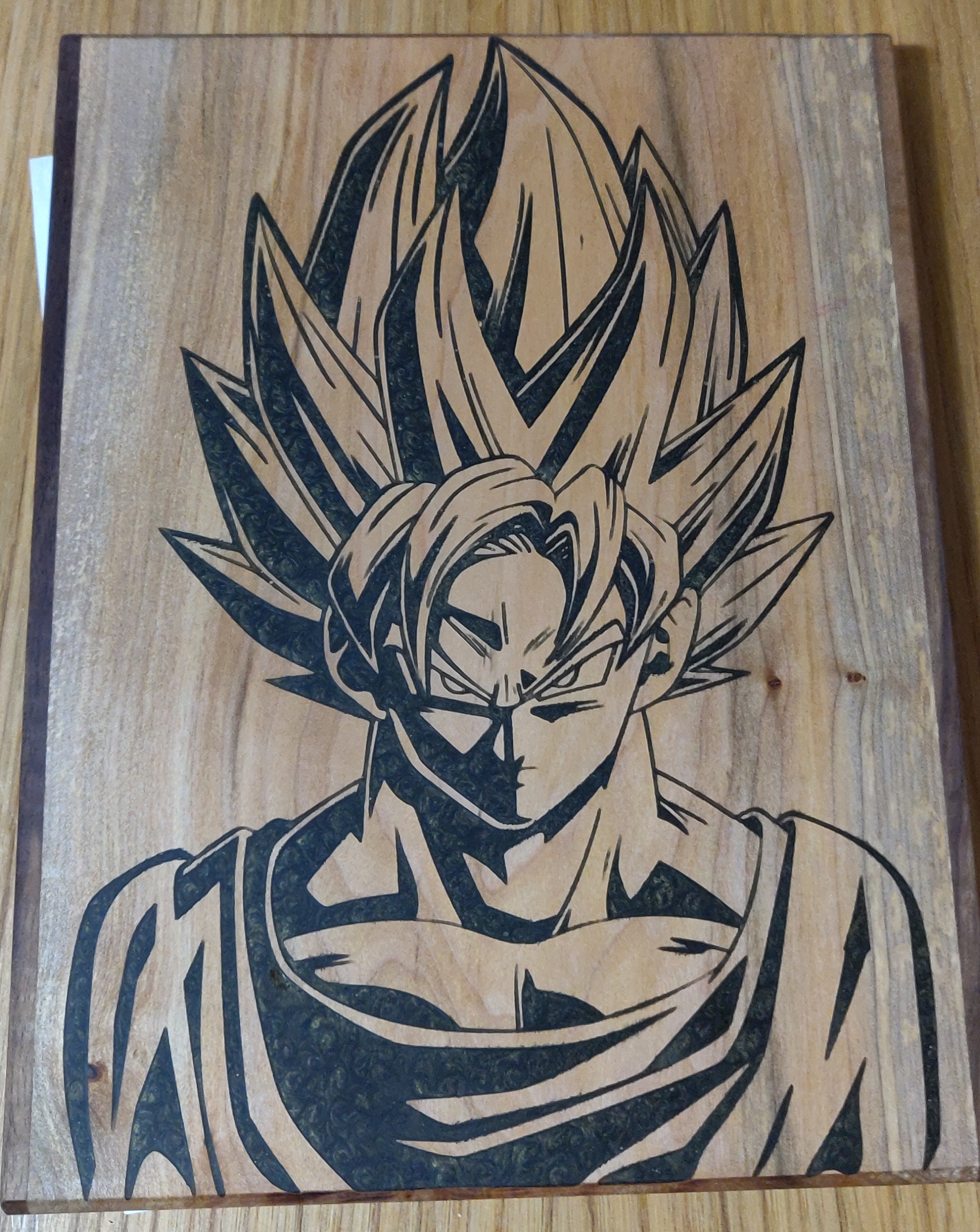 Anime Dragon Ball Z Super Saiyan Goku 3 Faces Decor Art Decal