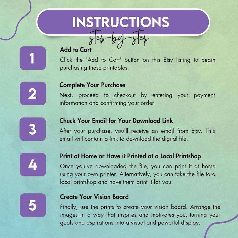 Vision Board Directions.pdf Vision Board Clip Art Book for Boys: 250+ Motivational Images ...