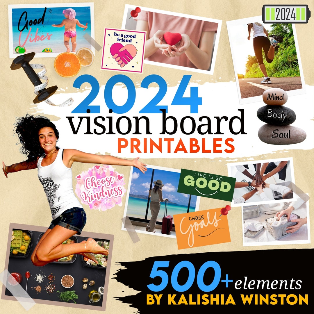 2024 Family Vision Board Clip Art Book: Create Powerful Vision Boards from 600+ Images, Quotes, Words and Other Vision Board Supplies to Manifest