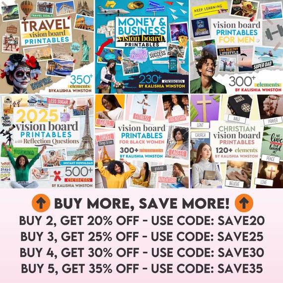 Buy Vision Board Clip Art Book For Black Women: Manifest Your Dream Life With A Beautiful Inspiring 200 Pictures Quotes And Affirmations Vision Board For Black Women Vision Board Magazines
