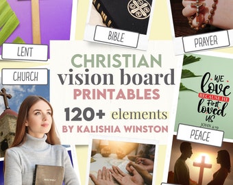 2024 Vision Board Kit Printable, Vision Board With Affirmations, Abundance  Checks, Gratitude Jar, 700 Pieces for Manifesting, PDF 