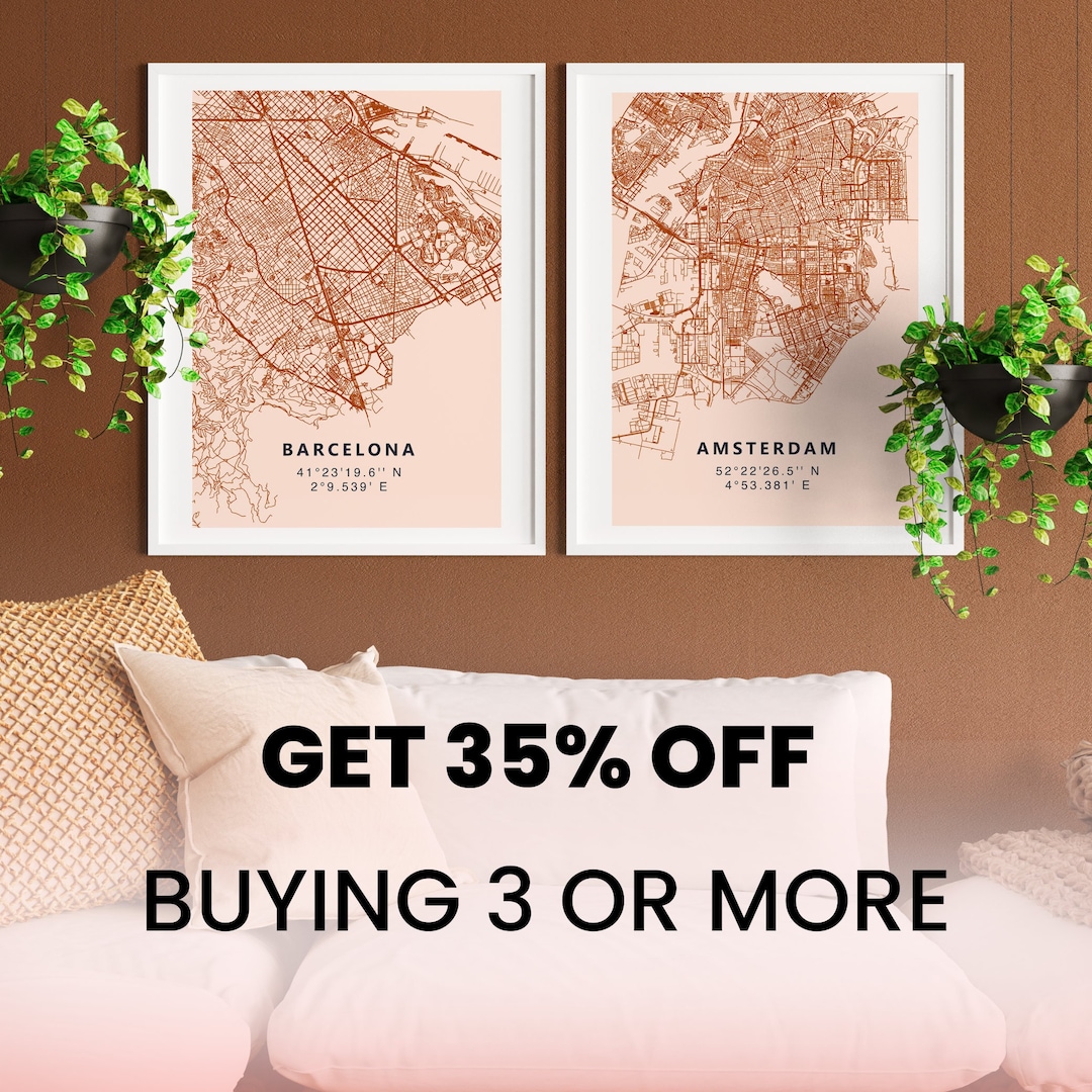Custom Map Printing Set of Three - Il 1080xN.4175412036 Prj2
