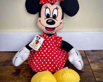 Vintage Disney Parks Minnie Mouse Doll with Tag