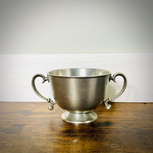 Vintage Edvin Ollers 1920s Pewter Sugar Bowl Marmalade Jar No Lid